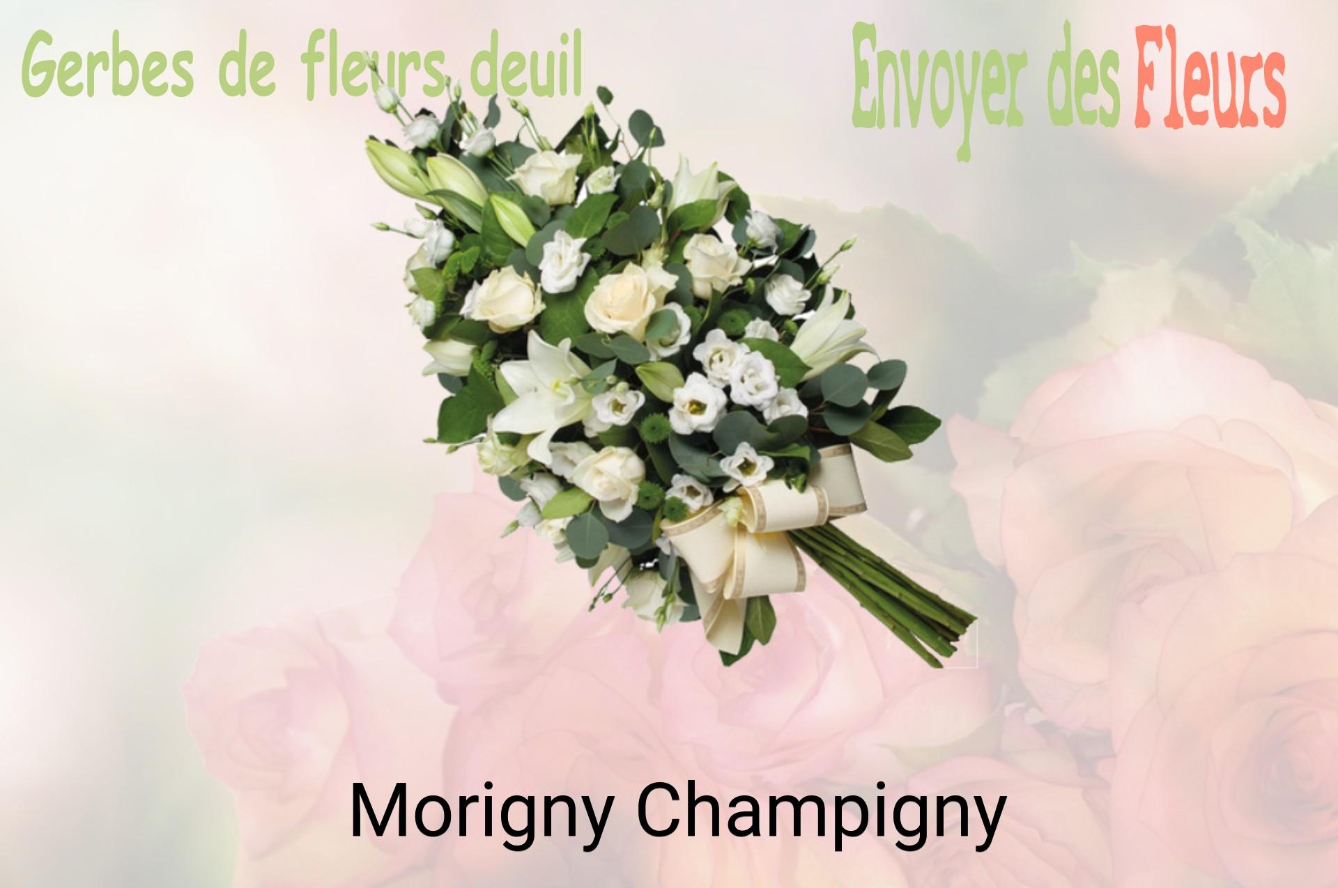 Gerbe de fleurs de deuil livrée à Morigny-Champigny